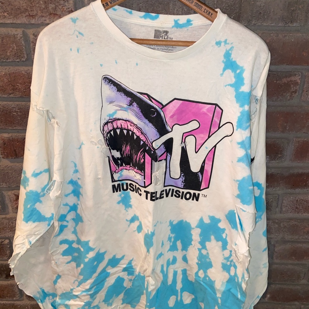 Custom Bleach Dyed MTV Spring Break Shirt